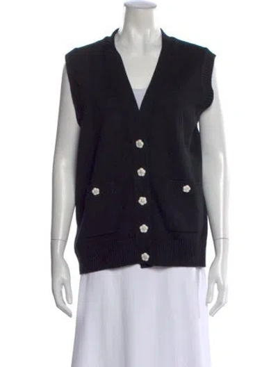 Pre-owned Chanel 2023 Cashmere Sweater In Black