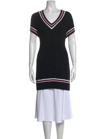 Pre-owned Chanel 2023 Cashmere Sweater In Black
