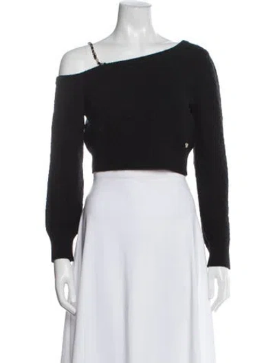 Pre-owned Chanel 2023 Cashmere Sweater In Black