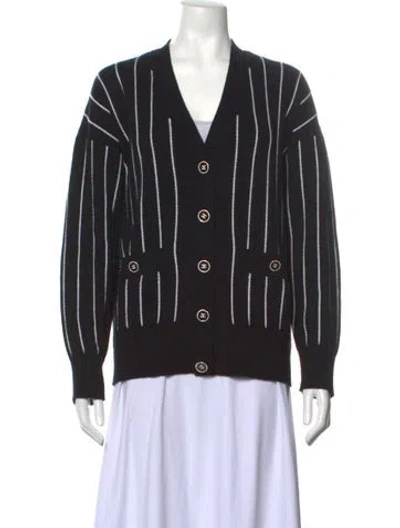 Pre-owned Chanel 2023 Cashmere Sweater In Black/white