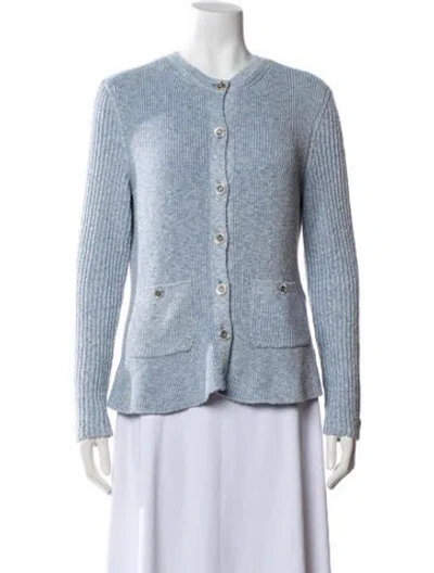 Pre-owned Chanel 2023 Cashmere Sweater In Blue