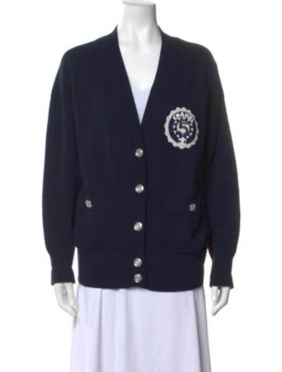 Pre-owned Chanel 2023 Cashmere Sweater In Blue