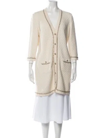 Pre-owned Chanel 2023 Cashmere Sweater In Neutrals