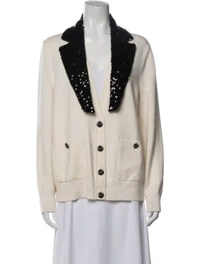 Pre-owned Chanel 2023 Cashmere Sweater In Neutrals