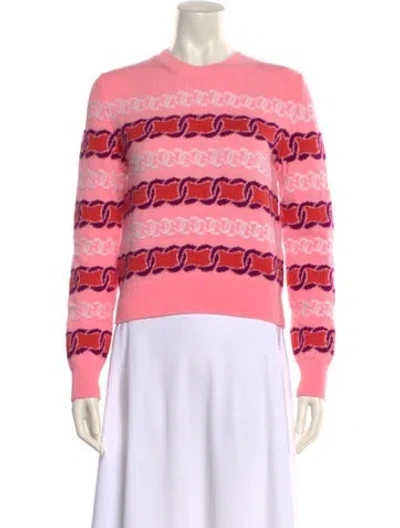 Pre-owned Chanel 2023 Cashmere Sweater In Pink