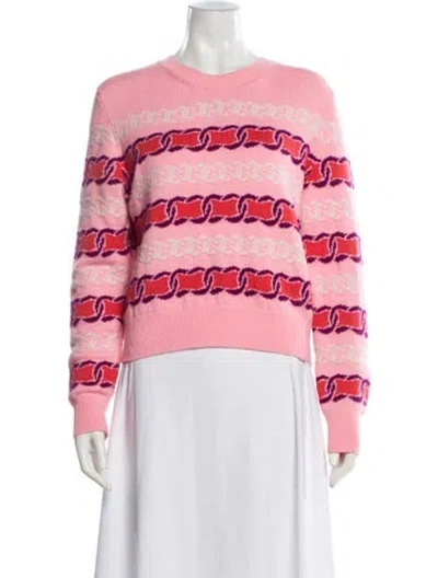 Pre-owned Chanel 2023 Cashmere Sweater In Pink