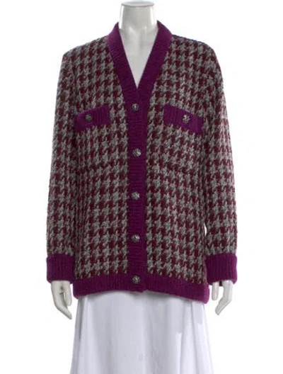 Pre-owned Chanel 2023 Cashmere Sweater In Purple