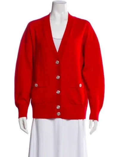 Pre-owned Chanel 2023 Cashmere Sweater In Red