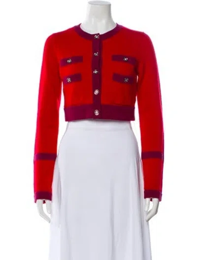 Pre-owned Chanel 2023 Cashmere Sweater In Red