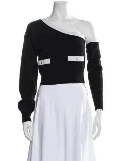 Pre-owned Chanel 2023 Cashmere Sweater W/ Tags In Black