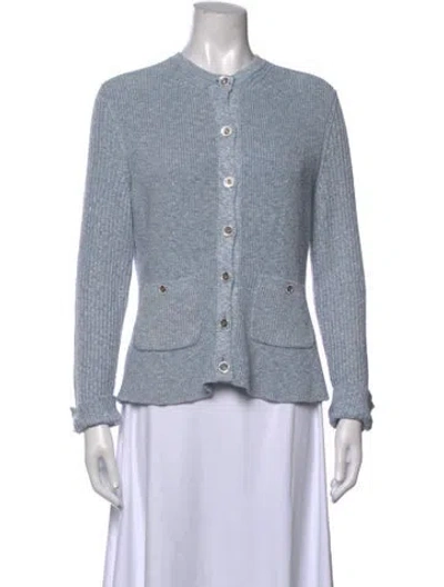 Pre-owned Chanel 2023 Cashmere Sweater W/ Tags In Blue