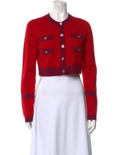 Pre-owned Chanel 2023 Cashmere Sweater W/ Tags In Red