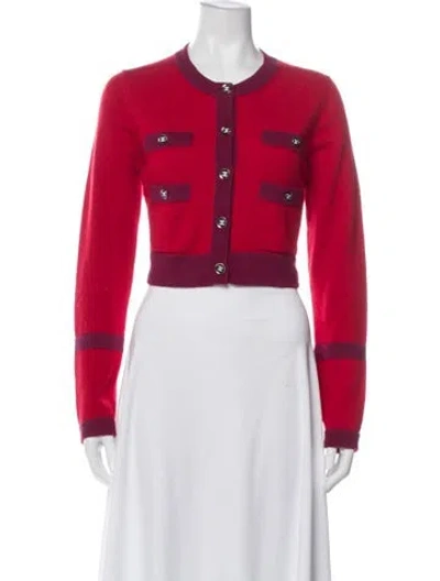 Pre-owned Chanel 2023 Cashmere Sweater W/ Tags In Red