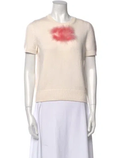 Pre-owned Chanel 2023 Cashmere Sweater In White