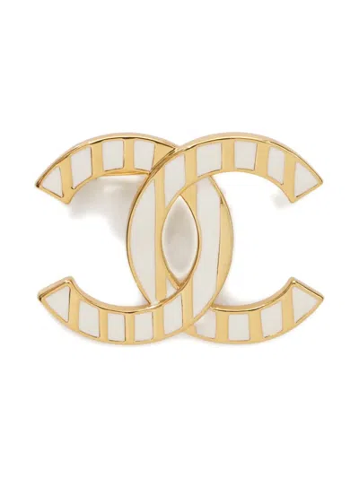 Pre-owned Chanel 2023 Cc-mark Brooch