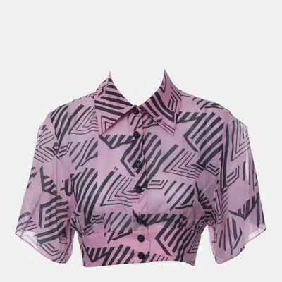 Pre-owned Chanel 2023 Coco Beach Cropped Shirt In Black