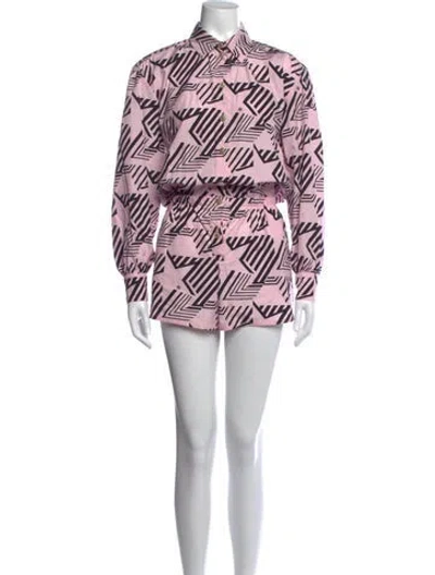 Pre-owned Chanel 2023 Coco Beach Jumpsuit In Pink