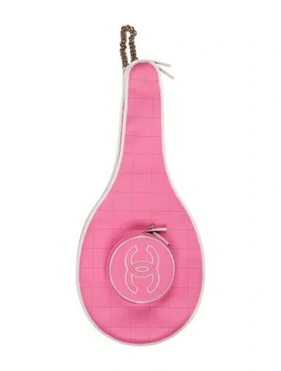 Pre-owned Chanel 2023 Coco Masters Tennis Racket Bag In Pink