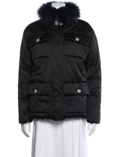 Pre-owned Chanel 2023 Coco Neige Down Jacket In Black