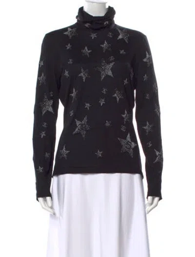 Pre-owned Chanel 2023 Coco Neige Sweater In Black