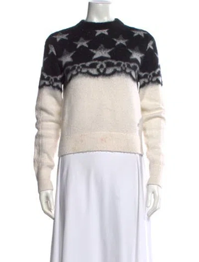 Pre-owned Chanel 2023 Coco Neige Sweater In White