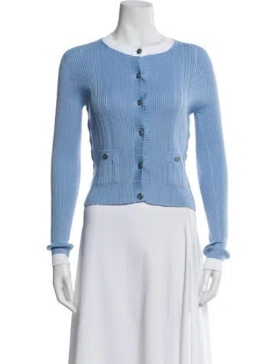 Pre-owned Chanel 2023 Crew Neck Sweater In Blue
