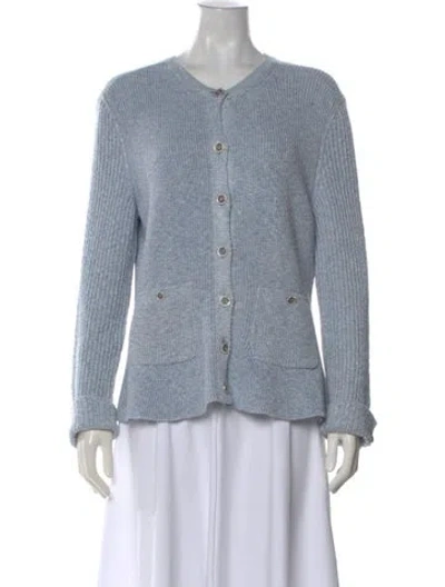 Pre-owned Chanel 2023 Crew Neck Sweater In Blue