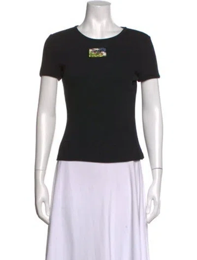 Pre-owned Chanel 2023 Crew Neck T-shirt In Black