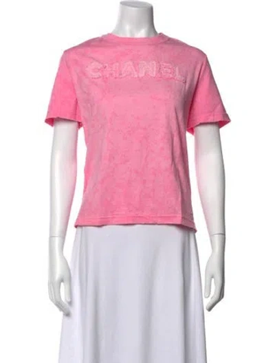 Pre-owned Chanel 2023 Crew Neck T-shirt In Pink