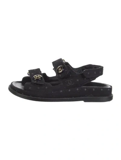 Pre-owned Chanel 2023 'dad' Slides In Black