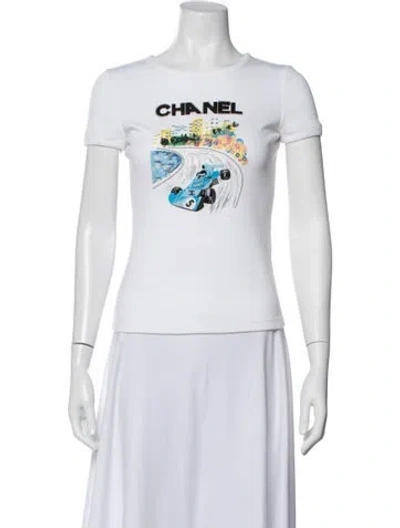 Pre-owned Chanel 2023 F-1 T-shirt In White