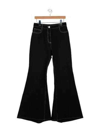 Pre-owned Chanel 2023 Flared Jeans In Black