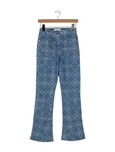 Pre-owned Chanel 2023 Flared Jeans In Blue