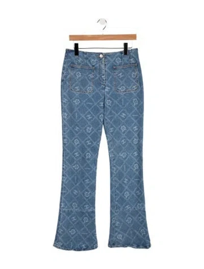 Pre-owned Chanel 2023 Flared Jeans In Blue