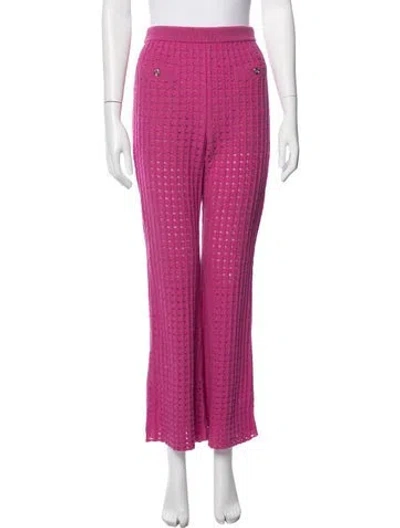 Pre-owned Chanel 2023 Flared Pants In Pink