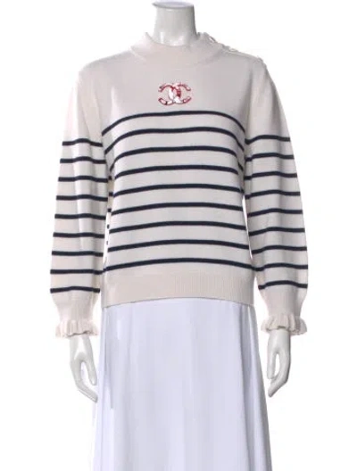 Pre-owned Chanel 2023 Graphic Print Sweater In Neutral