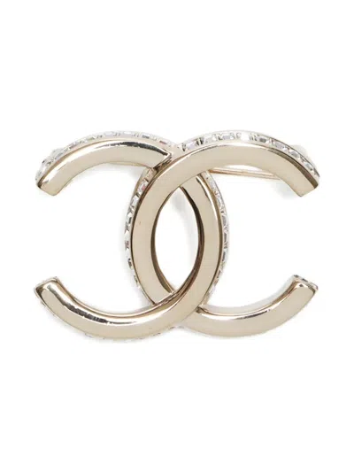 Pre-owned Chanel 2023 Interlocking Cc Brooch