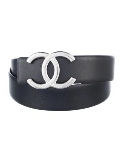 Pre-owned Chanel 2023 Interlocking Cc Logo Belt In Multi