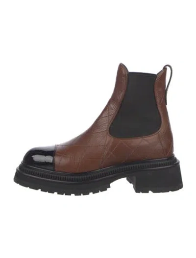 Pre-owned Chanel 2023 Interlocking Cc Logo Chelsea Boots In Multi