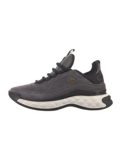 Pre-owned Chanel 2023 Interlocking Cc Logo Chunky Sneakers In Grey