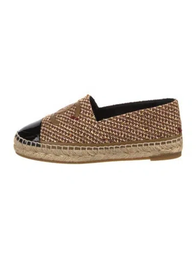 Pre-owned Chanel 2023 Interlocking Cc Logo Espadrilles In Multi