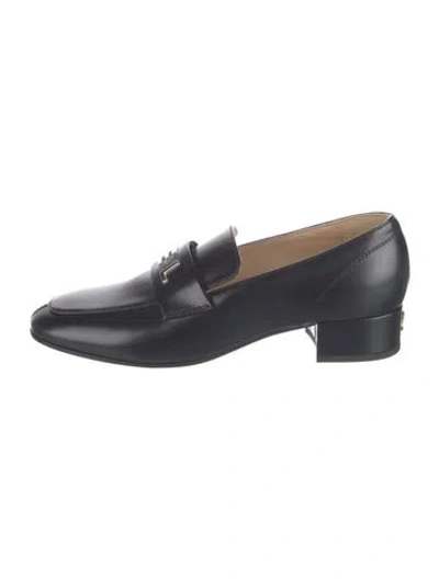 Pre-owned Chanel 2023 Interlocking Cc Logo Loafers In Blue