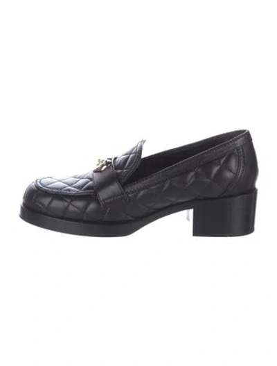 Pre-owned Chanel 2023 Interlocking Cc Logo Pumps In Black