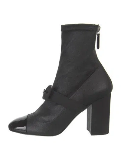 Pre-owned Chanel 2023 Interlocking Cc Logo Sock Boots W/ Tags In Black