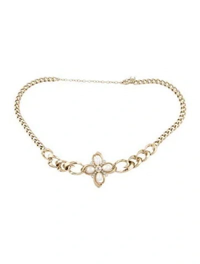 Pre-owned Chanel 2023 Interlocking Cc Logo Waist Belt In Gold