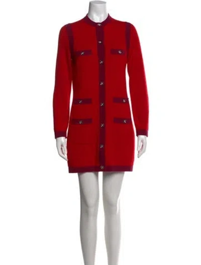 Pre-owned Chanel 2023 Knee-length Dress In Red