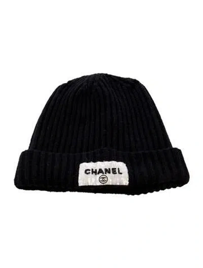 Pre-owned Chanel 2023 Logo Cashmere Beanie In Multi