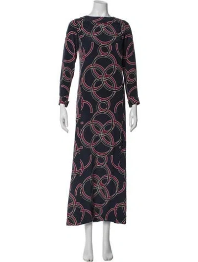 Pre-owned Chanel 2023 Long Dress In Blue