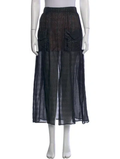 Pre-owned Chanel 2023 Long Skirt In Black