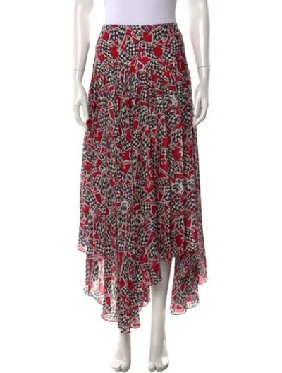 Pre-owned Chanel 2023 Long Skirt In Red